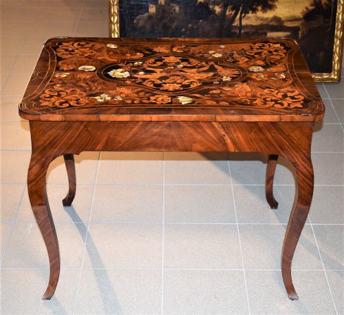 Table à écrire marqueté, Florence XVIIIe siècle - Romano Ischia